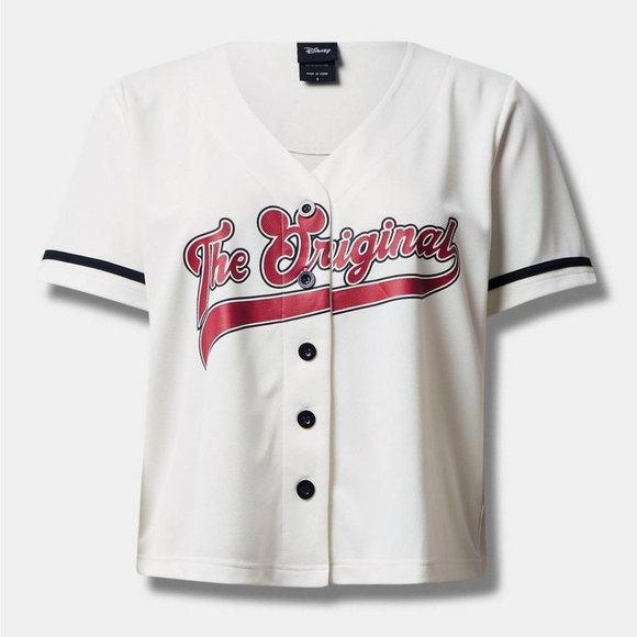 ❤️NWT VINTAGE TORRIID MICKEY MOUSE BASEBALL JERSEY SHIRT - DISNEY TOP BUTTONS - Picture 8 of 10